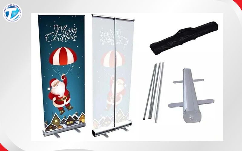 Standee cuốn là một loại giá treo banner di động